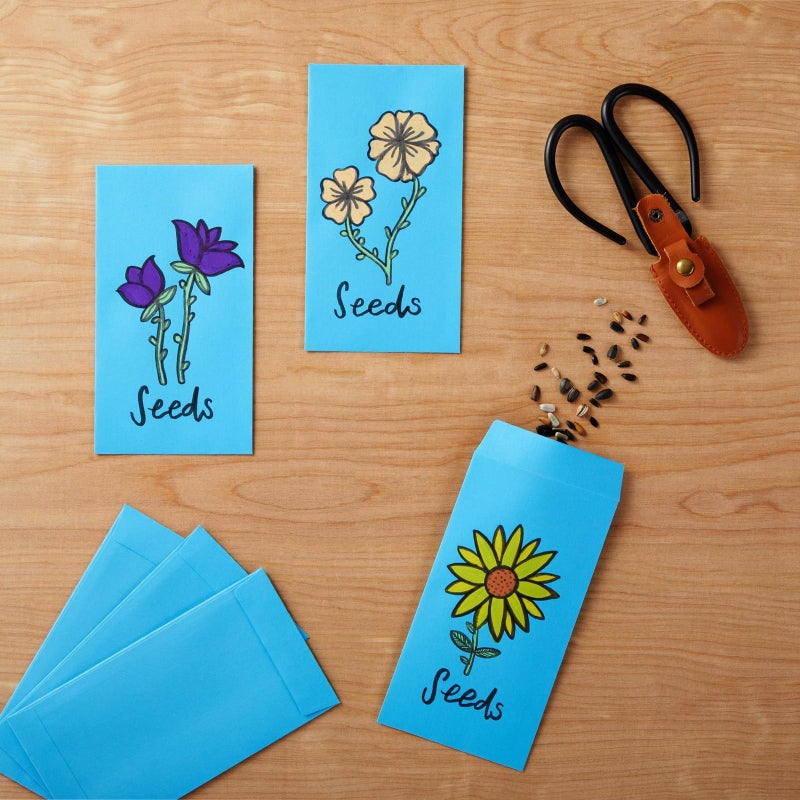 Okuna Outpost Money Envelopes - 3.5 x 6.5 in, Blue, 100-Pack, Modern - Peel & Seal Flap & 100 GSM Paper - Coin Envelopes for Cash Storage, Budgeting & Gifting - Image 4